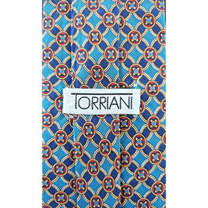 Men's Necktie Torriani Silk L58" W3.75" Blue
